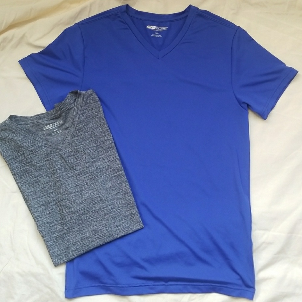 [EXPRESS]❤EUC❤Core Vcrew neck tees-2 sold together